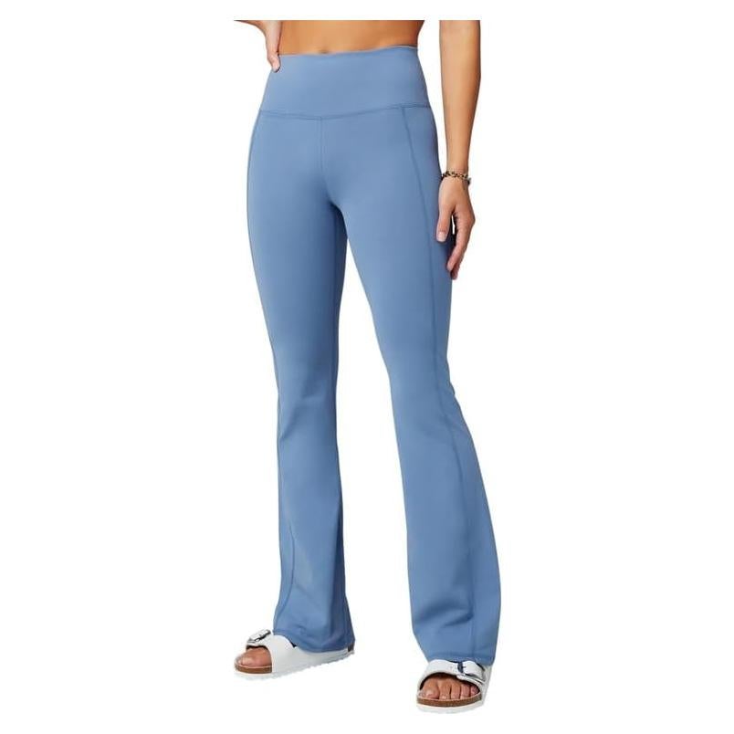 Pantalones Acampanados Fabletics Pureluxe Cintura Alta Azul