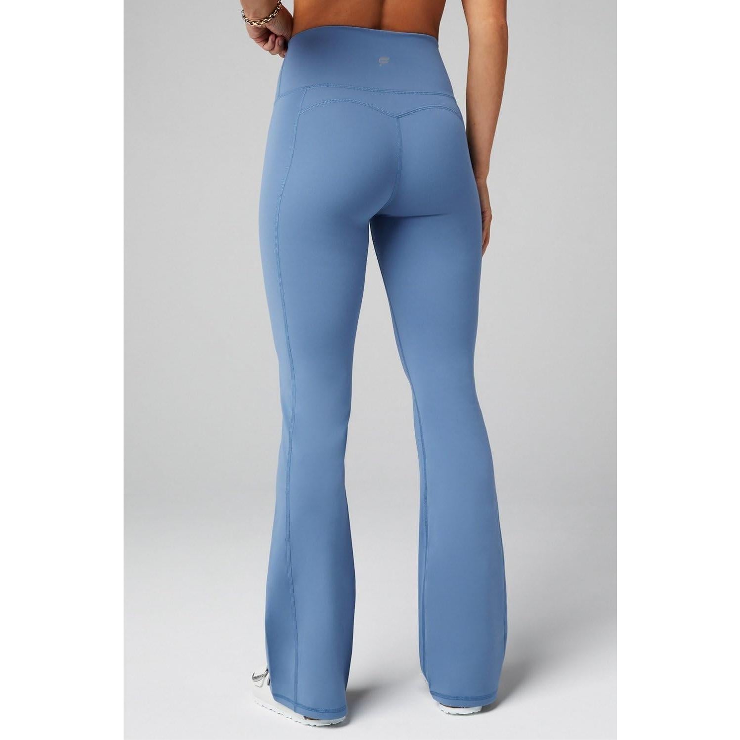 Pantalones Acampanados Fabletics Pureluxe Cintura Alta Azul