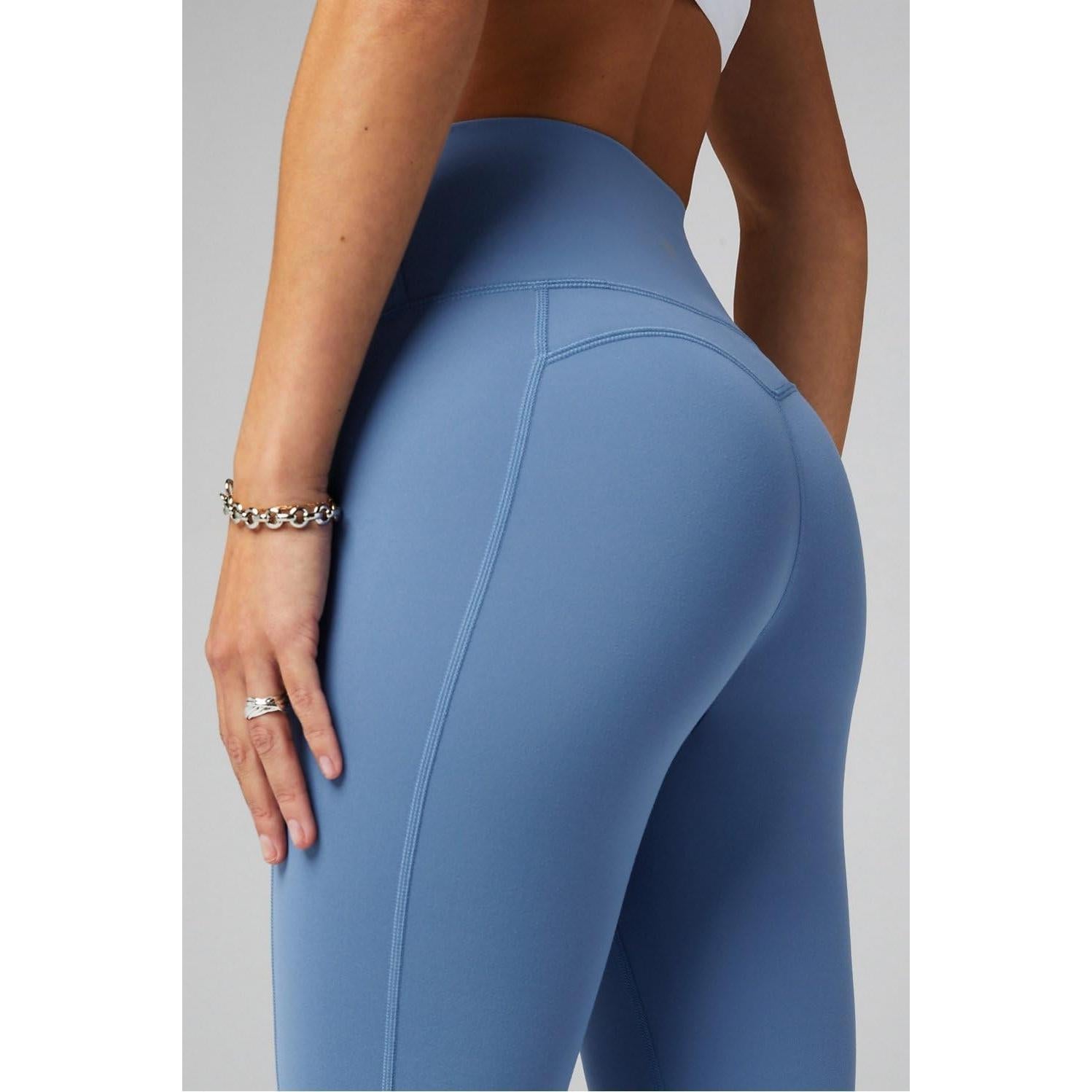 Pantalones Acampanados Fabletics Pureluxe Cintura Alta Azul