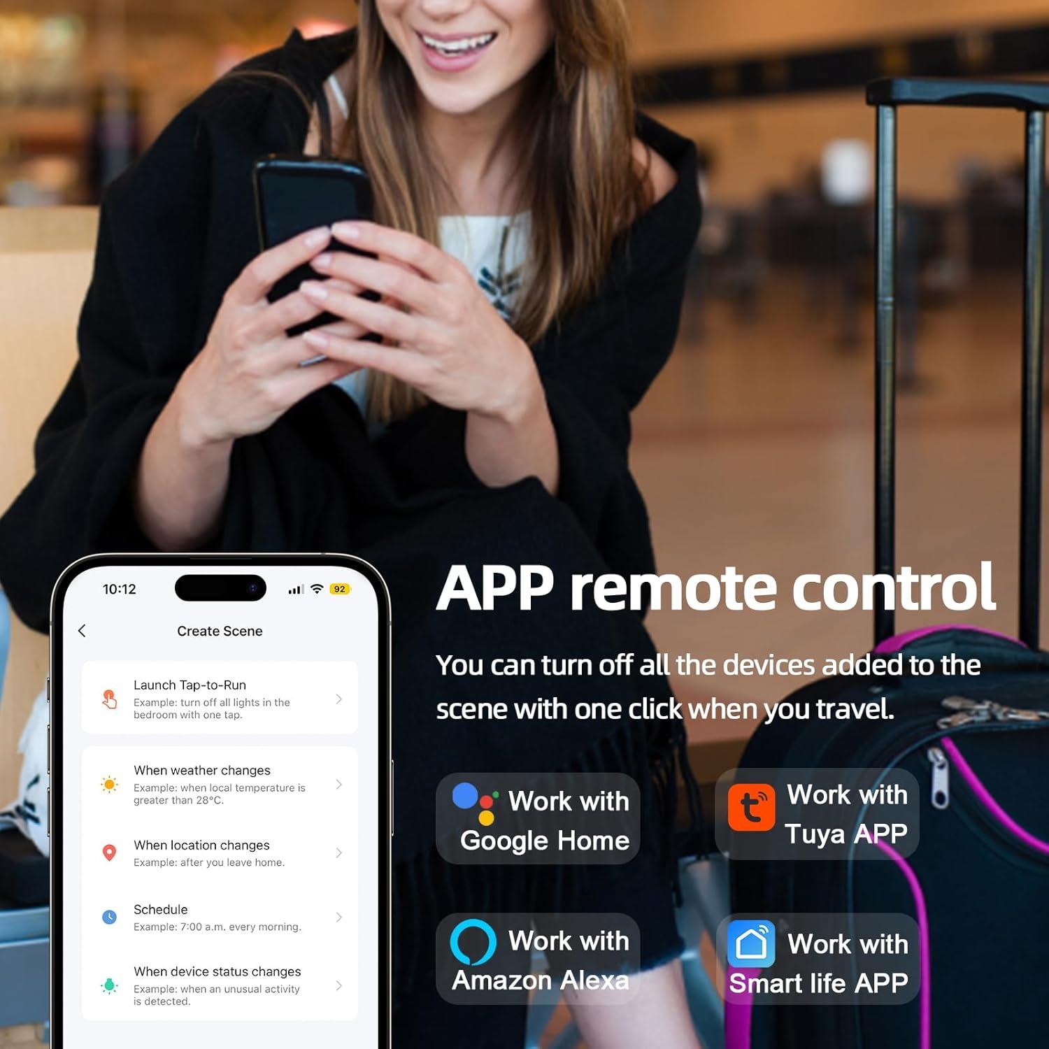 Interruptor Relé Inteligente VIPMOON WiFi 16A Control App