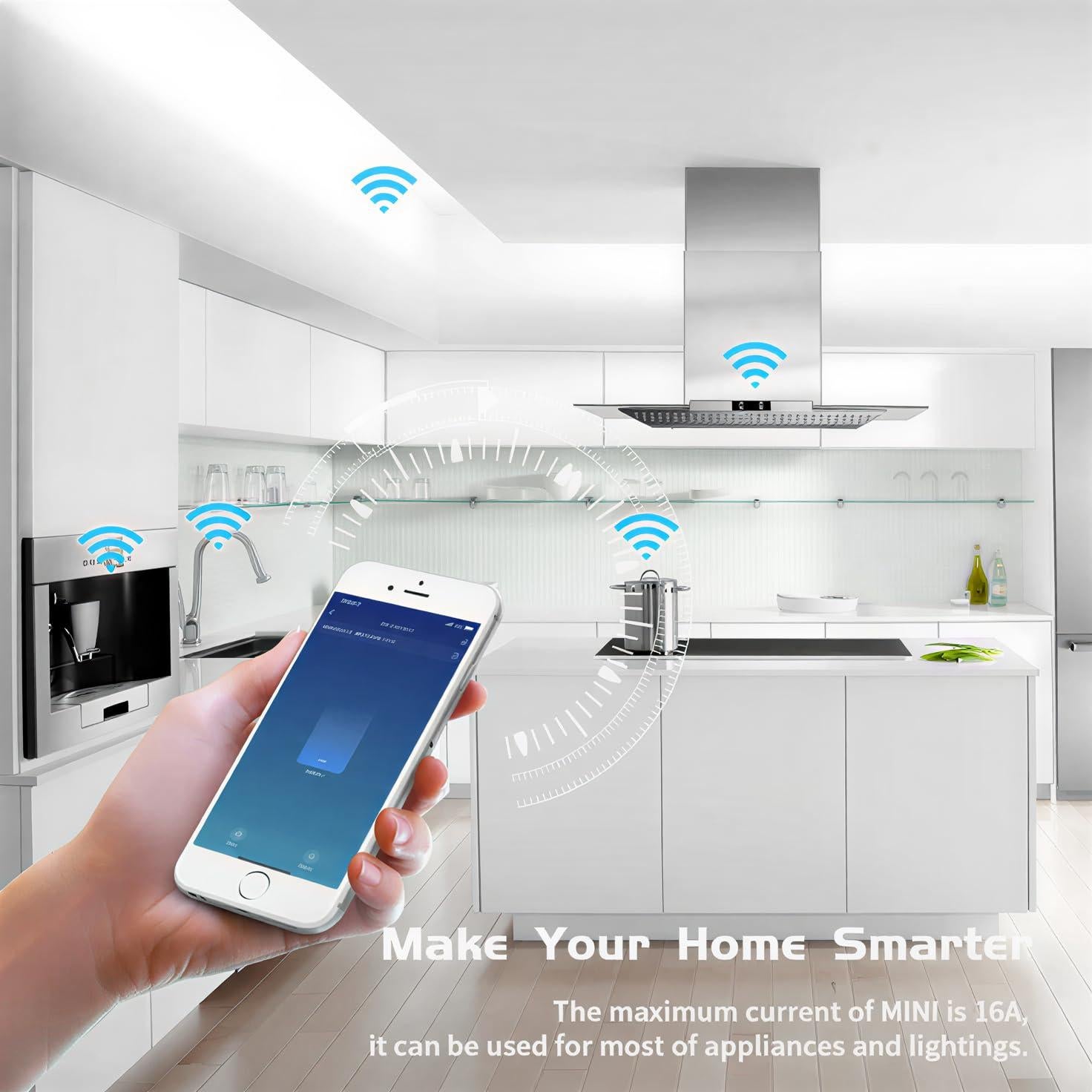 Relé Inteligente WiFi Revaniq Tuya Mini R2, Control por Voz