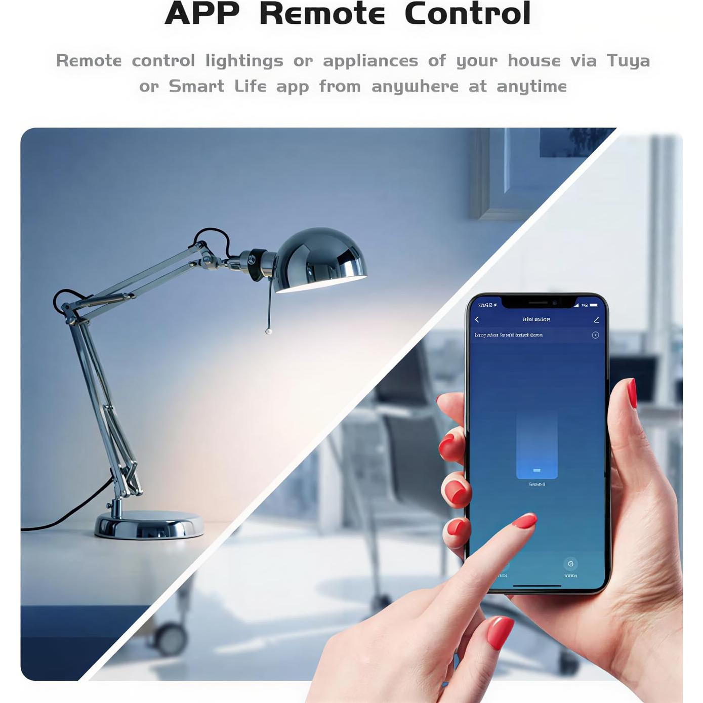 Relé Inteligente WiFi Revaniq Tuya Mini R2, Control por Voz