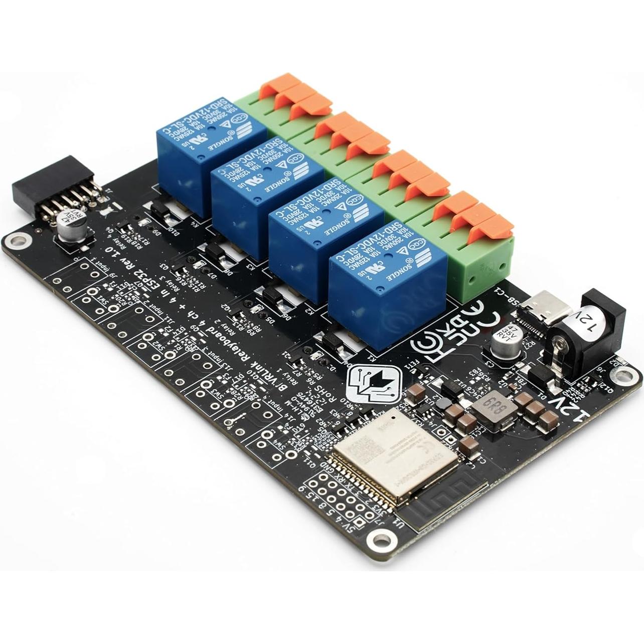 Módulo de Relé 4 Canales BEVRLink ESP32-C6 WiFi Bluetooth Zigbee