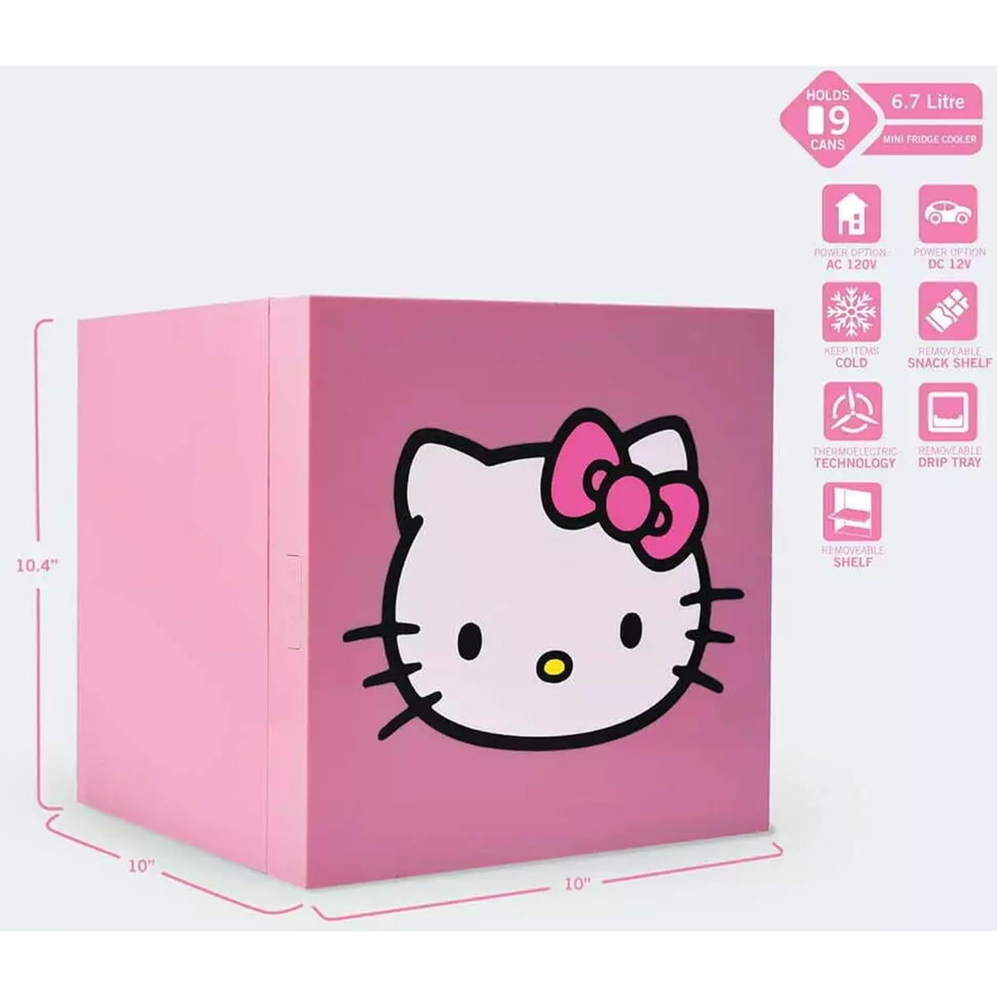 Mini Nevera Termoeléctrica Hello Kitty 6.7L Ukonic