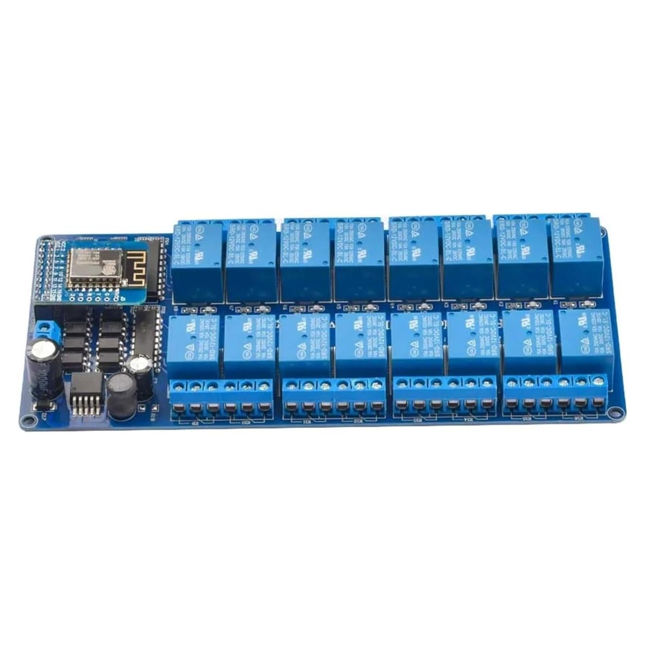 Módulo de Relé WiFi 16 Canales 5V/12V ESP8266 JGEMZIXXM