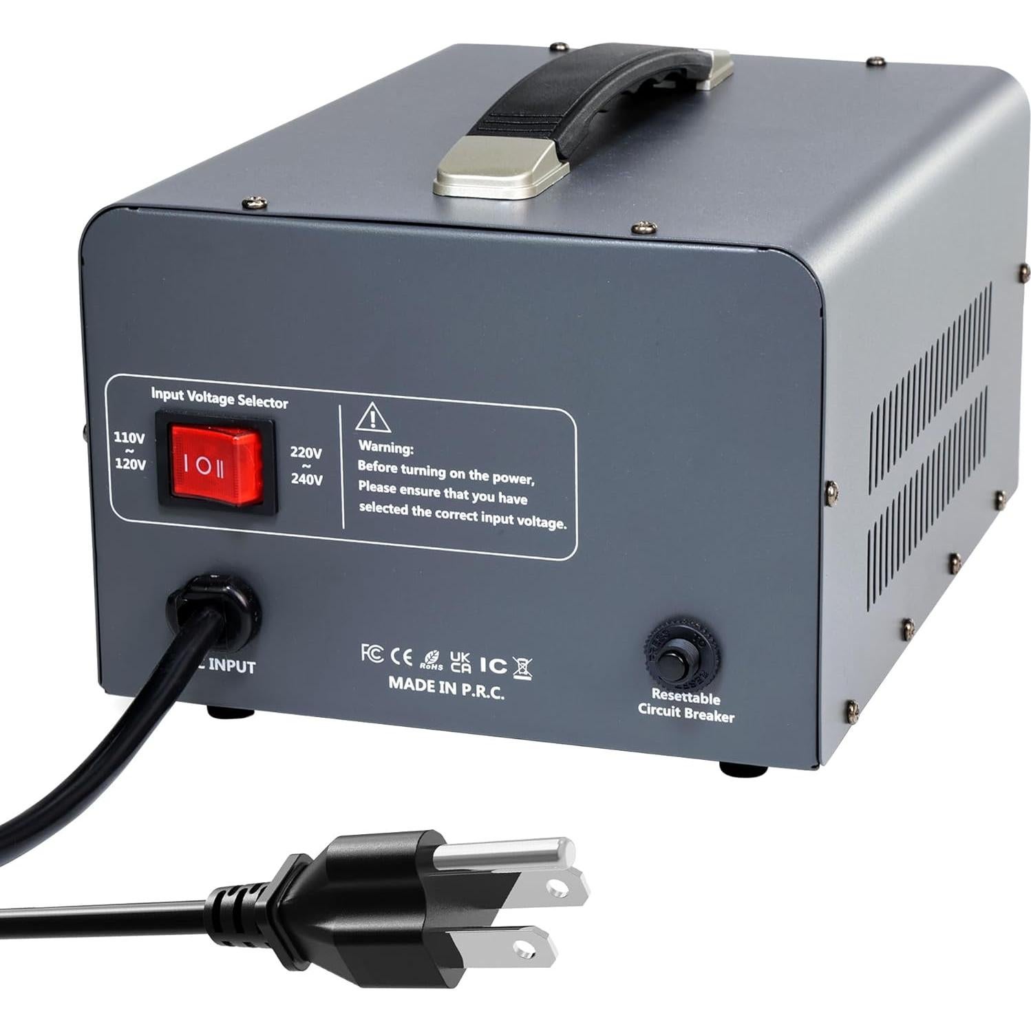 Transformador Convertidor Yinleader 5000W 110/220V con Protección