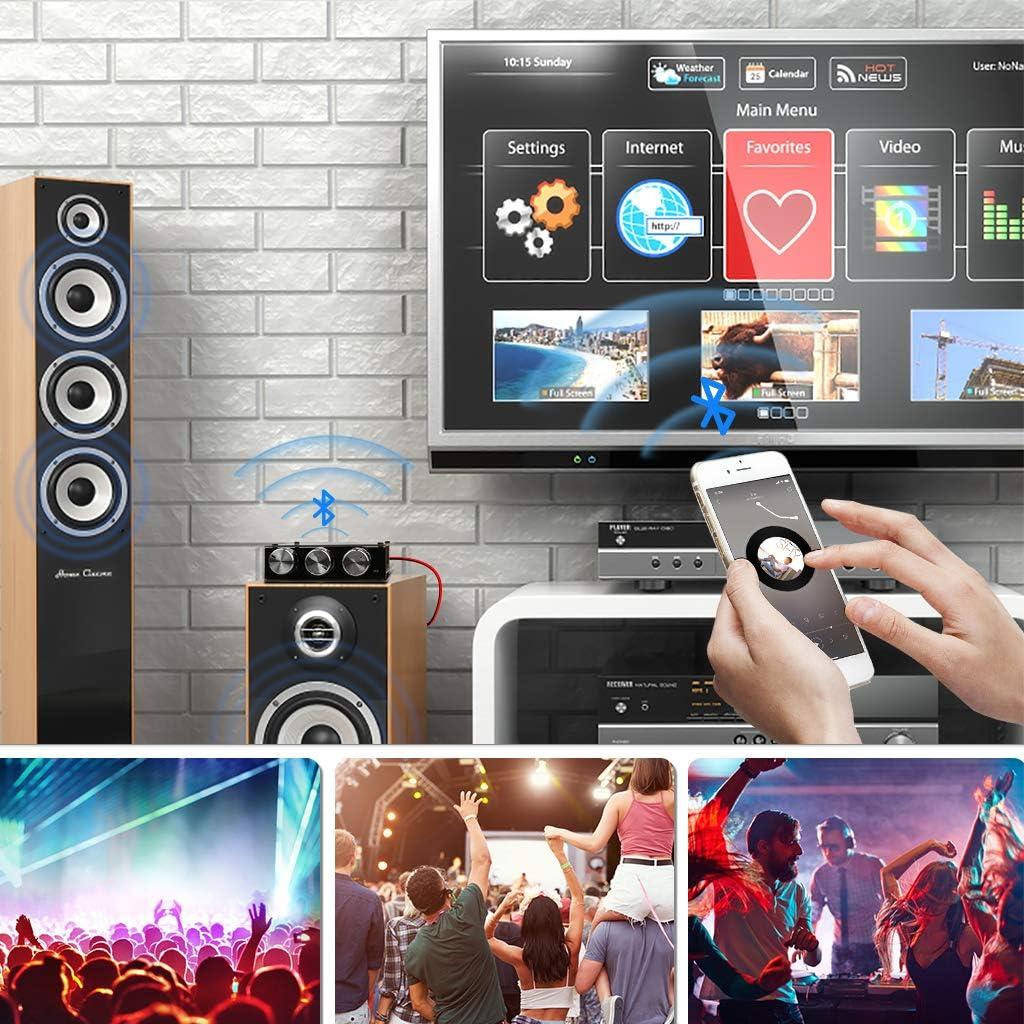 Amplificador Bluetooth ZK-1002T 2.0CH 200W Control Agudos y Graves