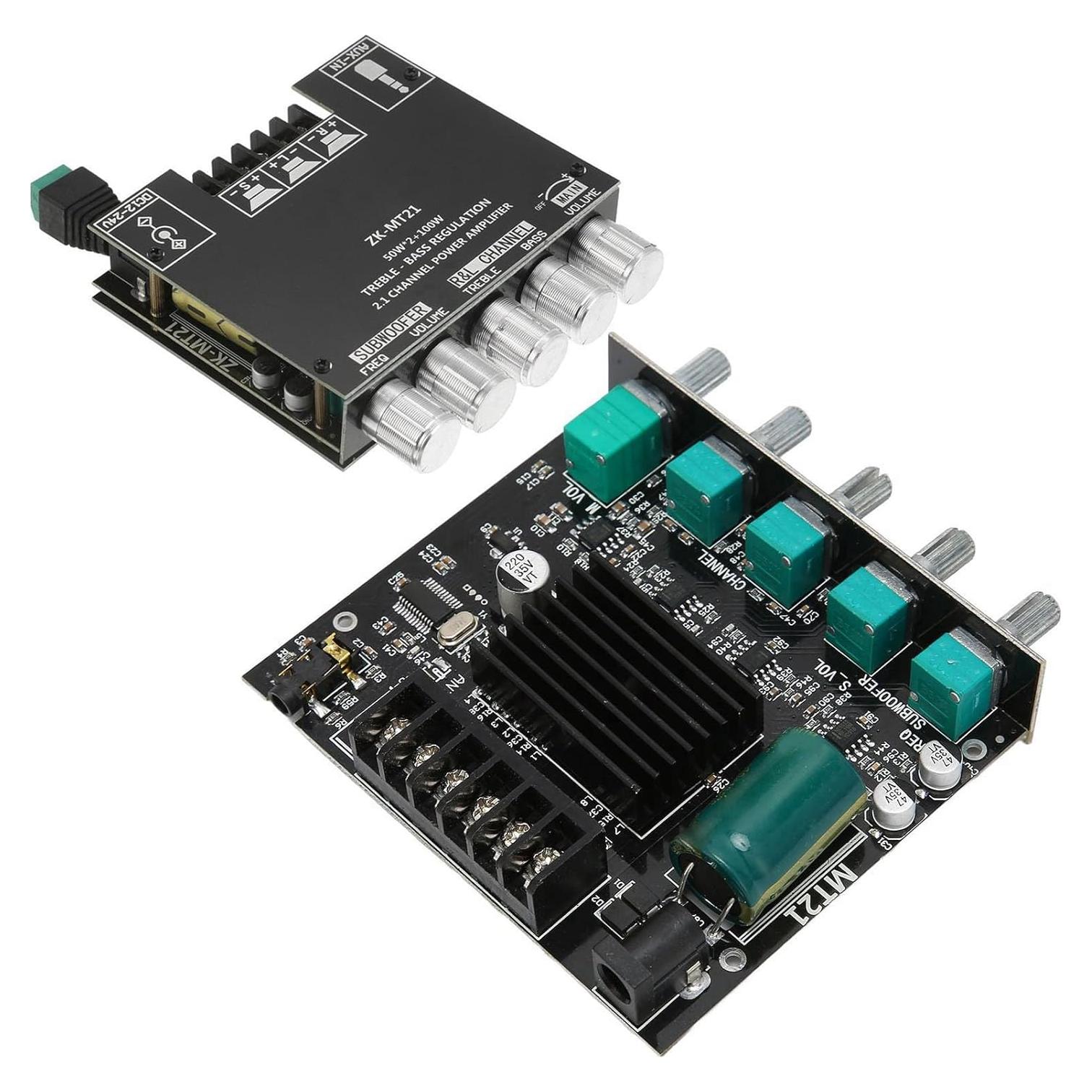 Placa Amplificador Estéreo Digital ZK-MT21 Bluetooth 2.1 50W