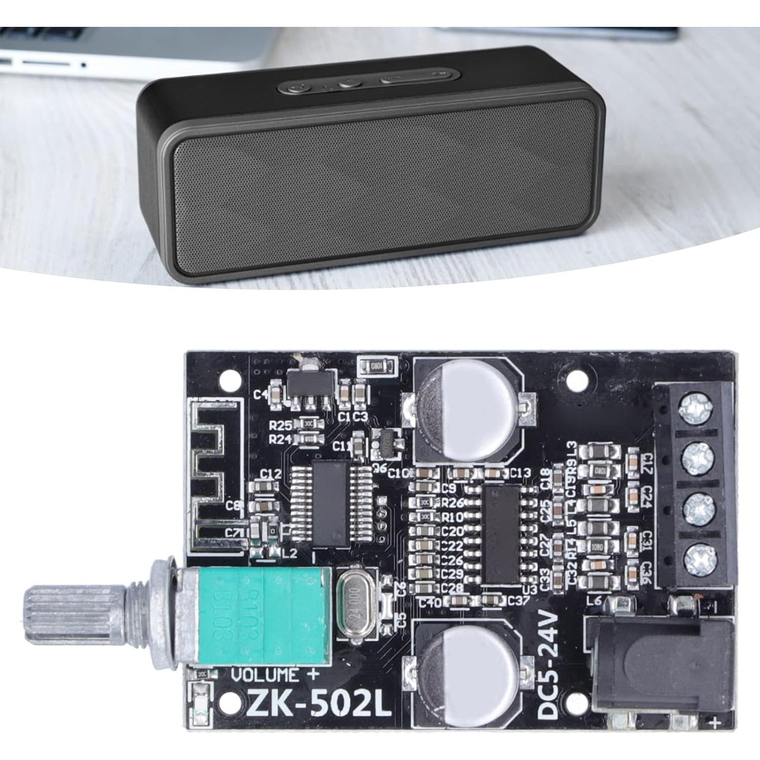 Placa Amplificadora de Potencia Bluetooth 5.0 ZK-502L 20W-50W