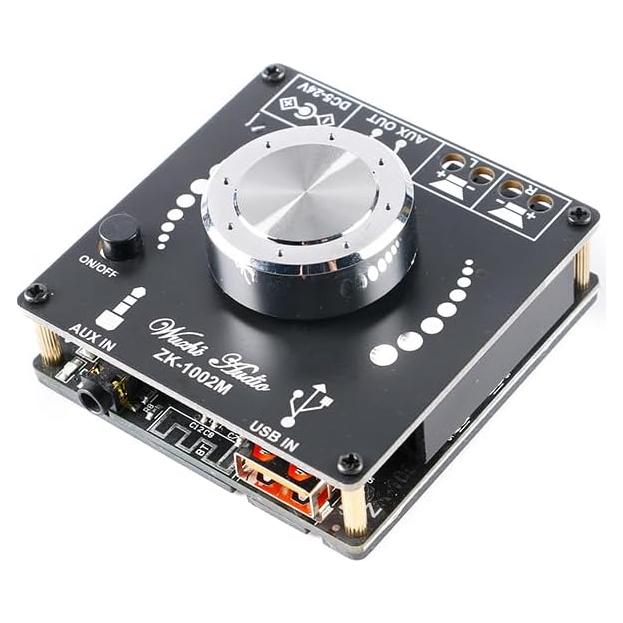 Amplificador Estéreo ZK-1002M 2.0 200W Bluetooth 5.0 AUX USB