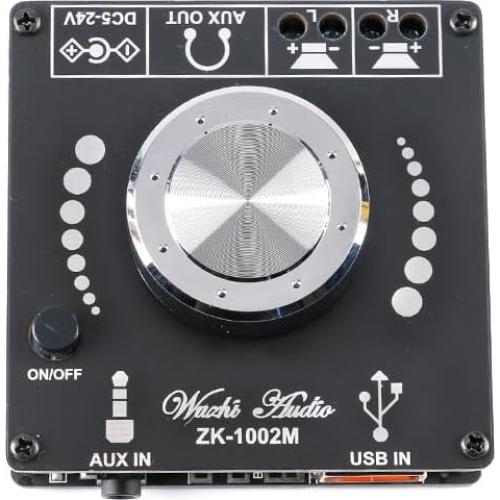 Amplificador Estéreo ZK-1002M 2.0 200W Bluetooth 5.0 AUX USB