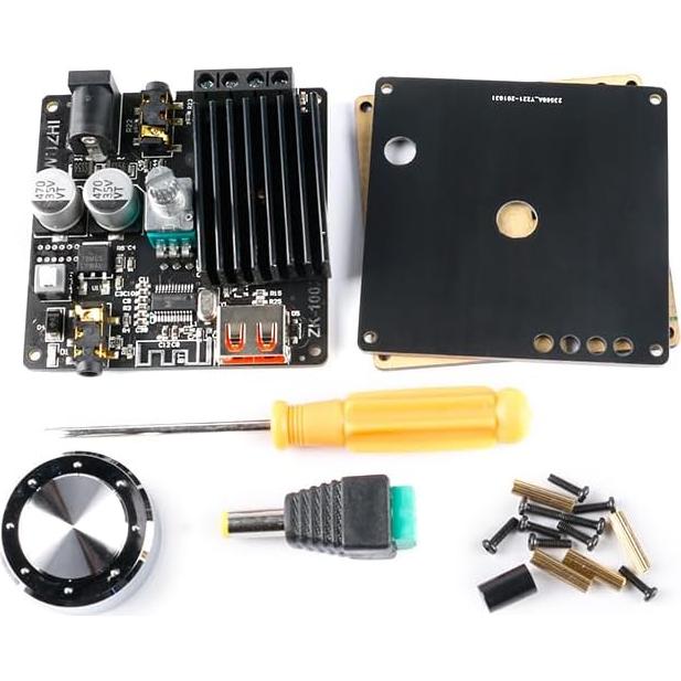 Amplificador Estéreo ZK-1002M 2.0 200W Bluetooth 5.0 AUX USB