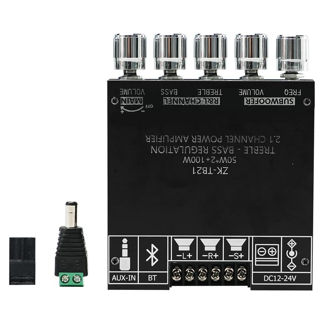 Amplificador de Audio Bluetooth JR-TB21 2.1CH 50W+100W