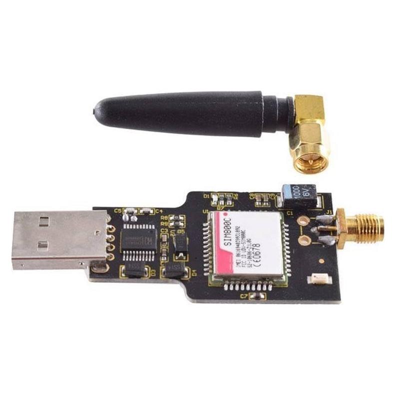 Módulo GSM GPRS USB SIM800C 4 bandas con Bluetooth y antena