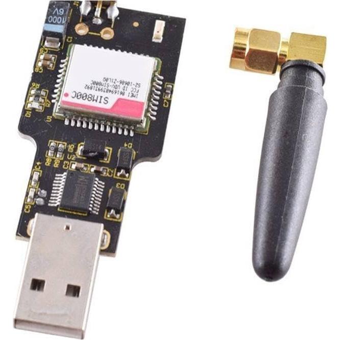 Módulo GSM GPRS USB SIM800C 4 bandas con Bluetooth y antena