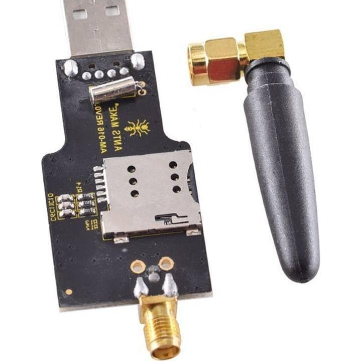 Módulo GSM GPRS USB SIM800C 4 bandas con Bluetooth y antena