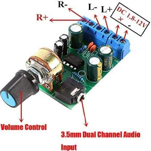 Amplificador de Audio Estéreo 2.0 Ximimark TDA2822M 12V