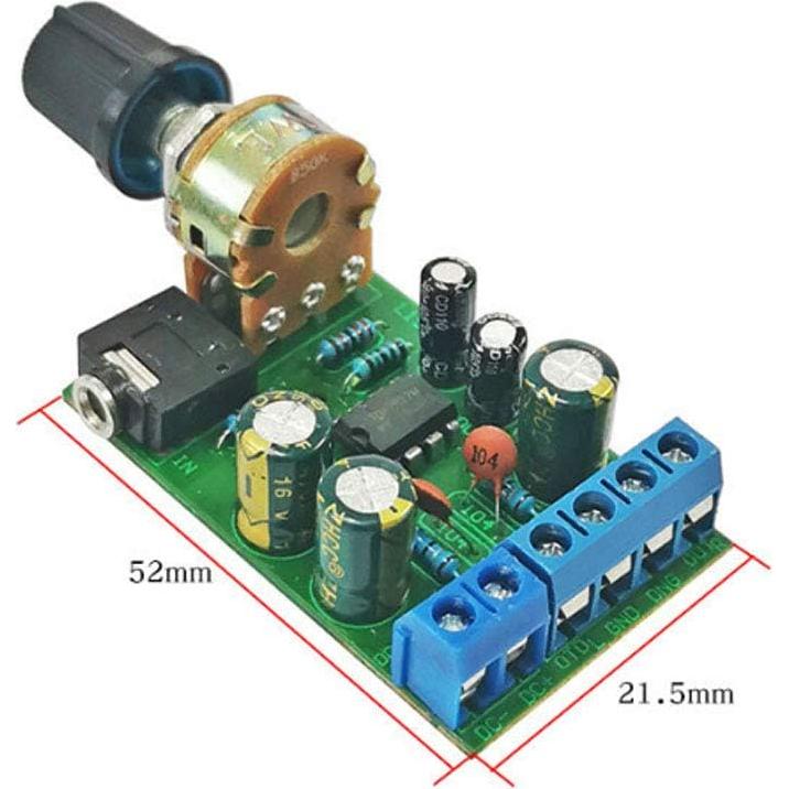 Amplificador de Audio Estéreo 2.0 Ximimark TDA2822M 12V