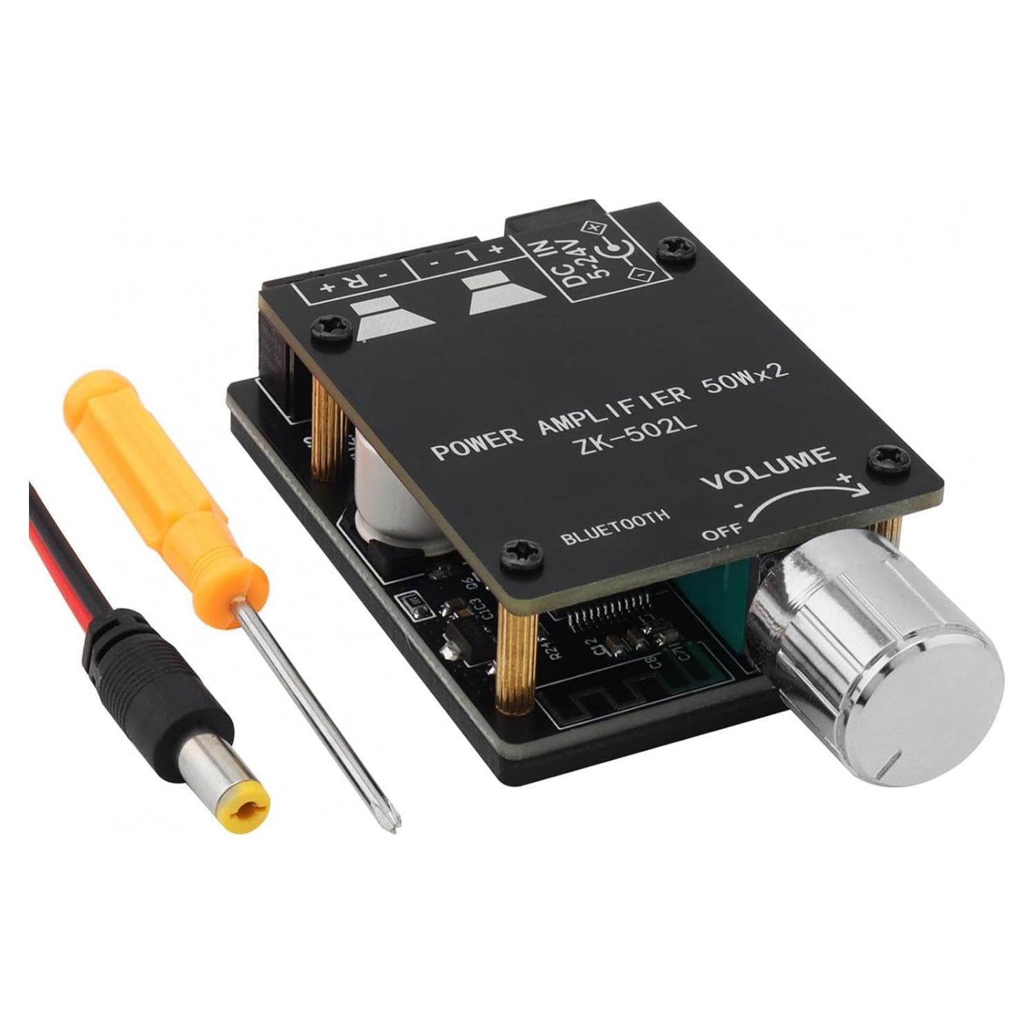 Amplificador Bluetooth 50W x 2 ZK-502L 5V-24V 2 Canales