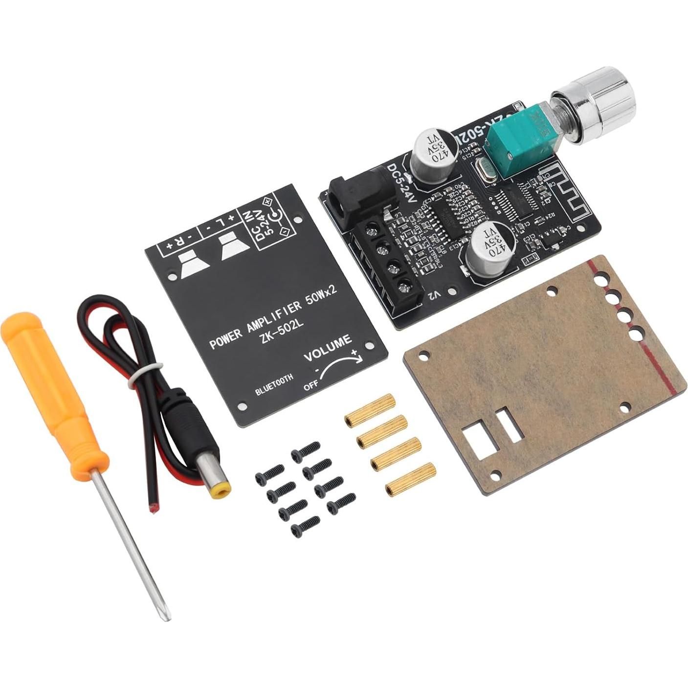 Amplificador Bluetooth 50W x 2 ZK-502L 5V-24V 2 Canales