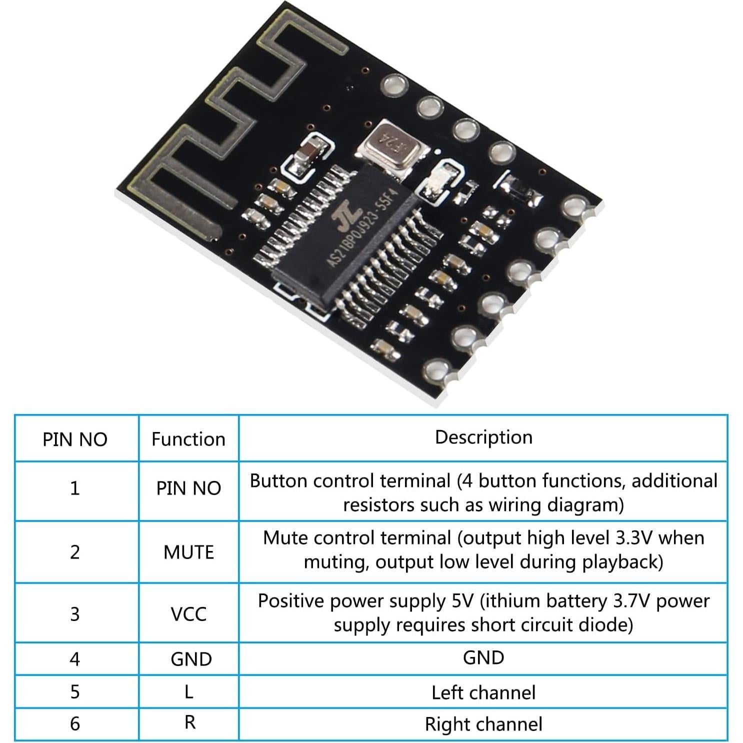 Receptor de Audio Bluetooth Genérico MH-M18 4.2 Estéreo