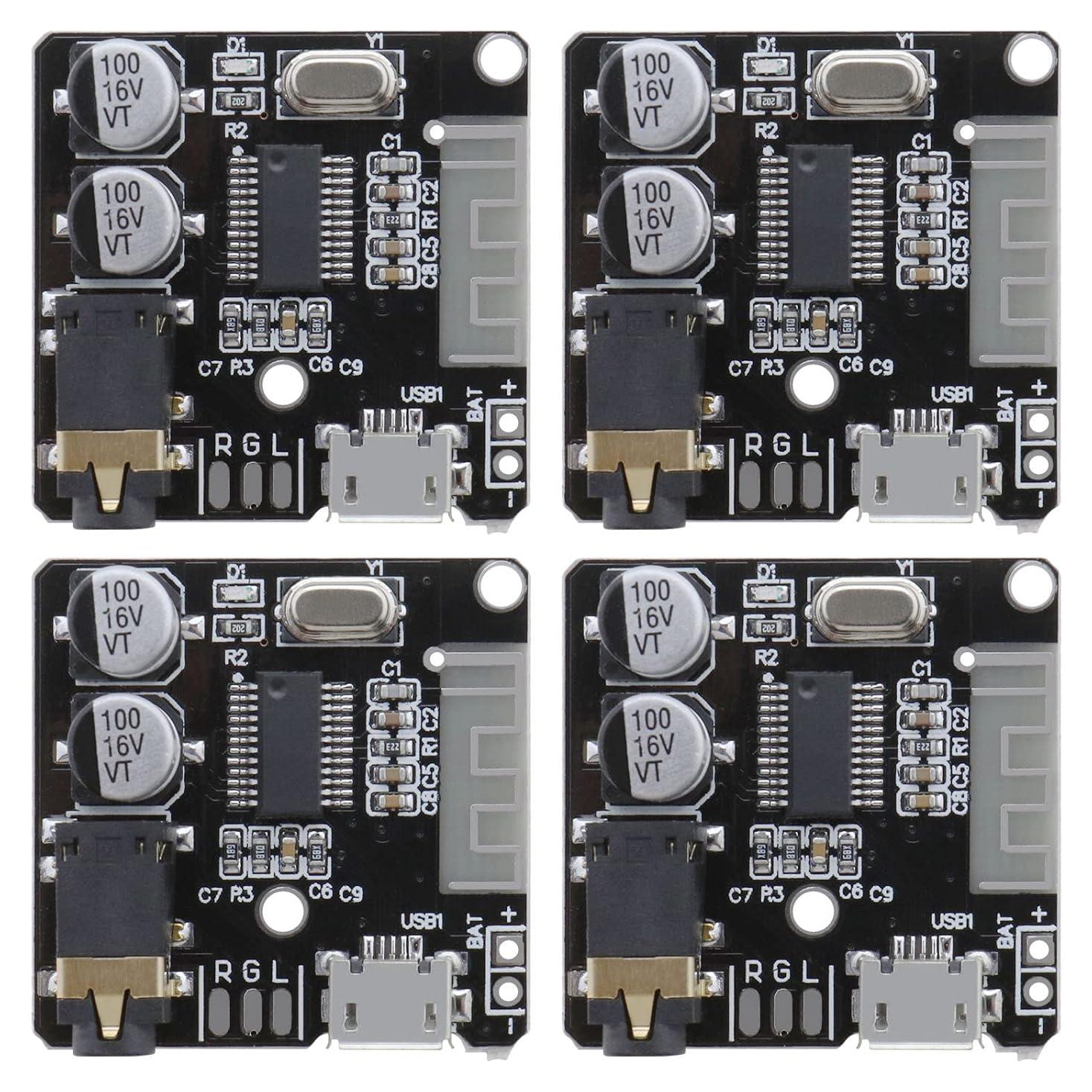 Placa Receptora de Audio Bluetooth 5.0 ECSiNG 4 Pcs 3x3cm