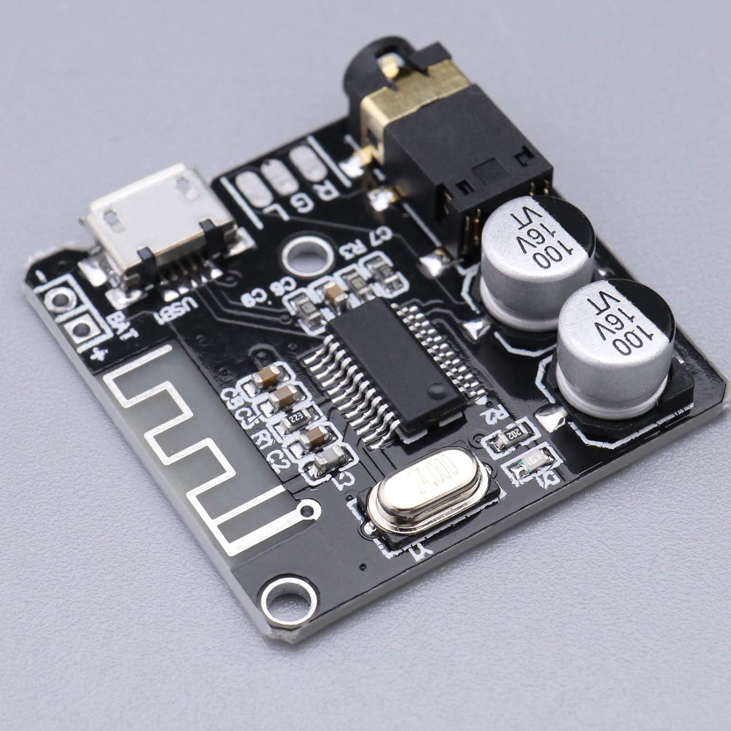 Placa Receptora de Audio Bluetooth 5.0 ECSiNG 4 Pcs 3x3cm