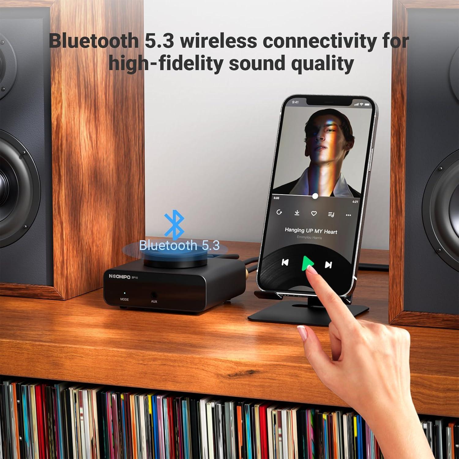 Mini Amplificador Bluetooth NEOHIPO BP10 100W Estéreo/AUX