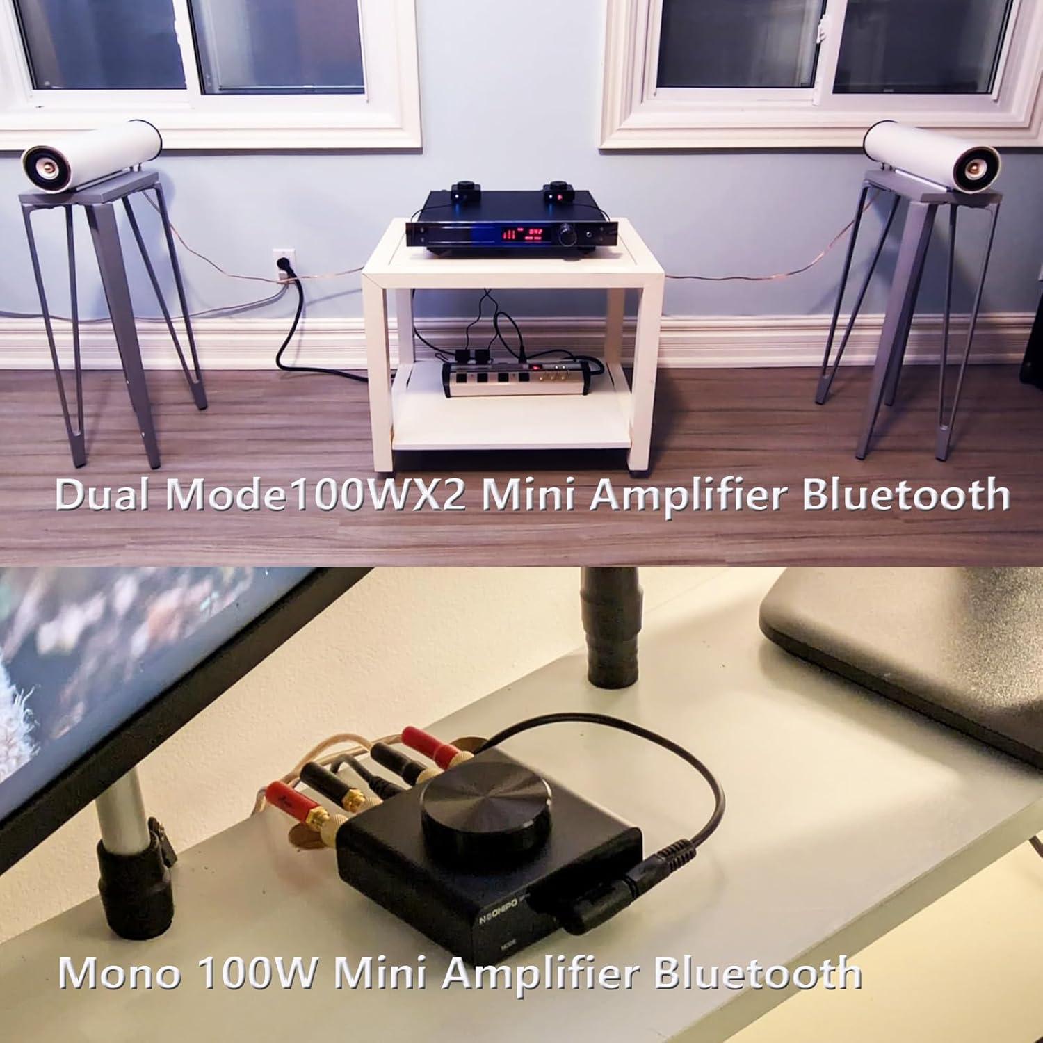 Mini Amplificador Bluetooth NEOHIPO BP10 100W Estéreo/AUX