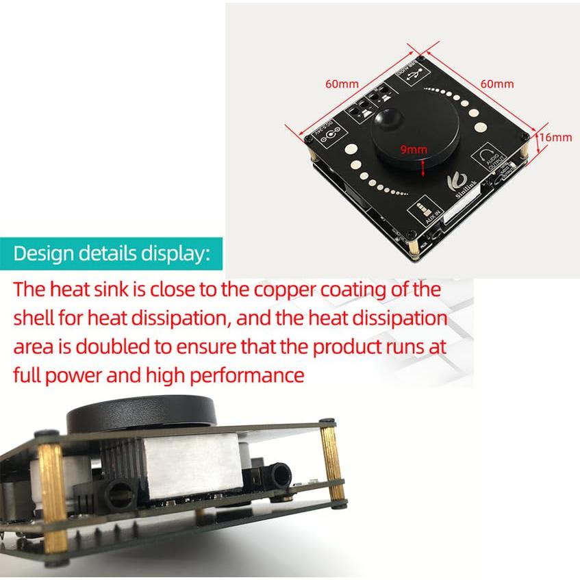 Amplificador Digital Bluetooth 5.0 HIFIDIY LIVE XY-AP50H 2x50W