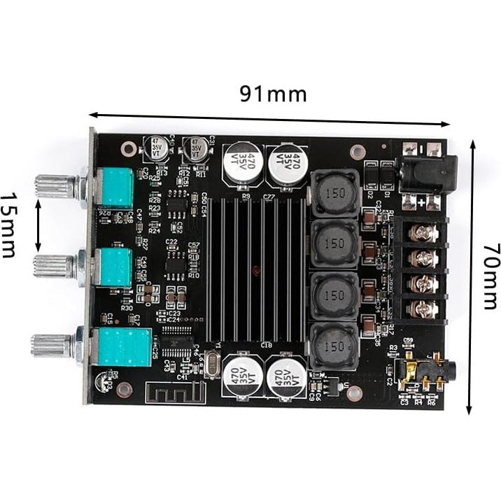 Amplificador de Audio ZK-1002T 100W+100W Bluetooth 5.0 AUX