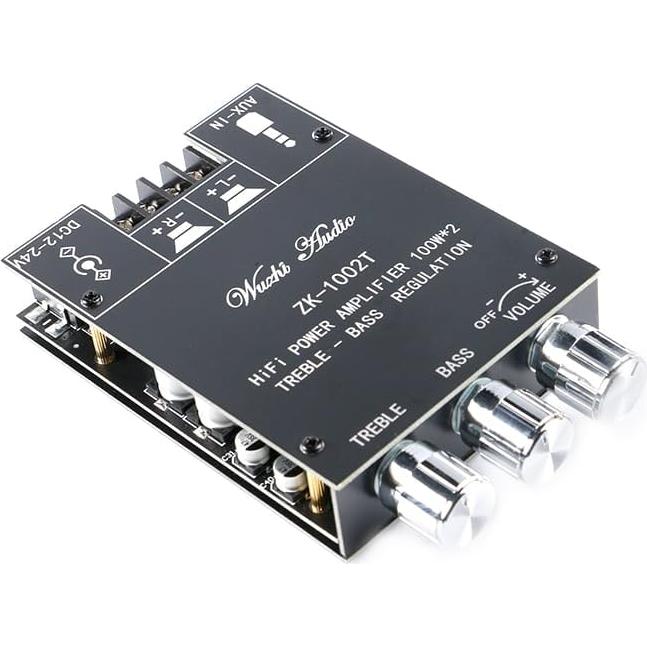 Amplificador de Audio ZK-1002T 100W+100W Bluetooth 5.0 AUX