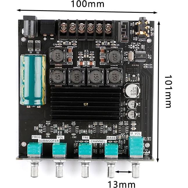 Amplificador de Audio 2.1 ZK-TB21 Bluetooth 5.0 200W HiFi
