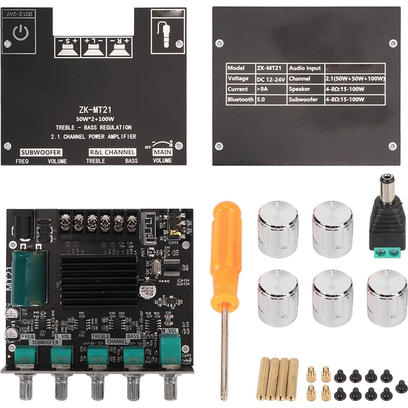 Placa Amplificador Potencia Bluetooth 5.0 GOSHYDA 2.1 Canales