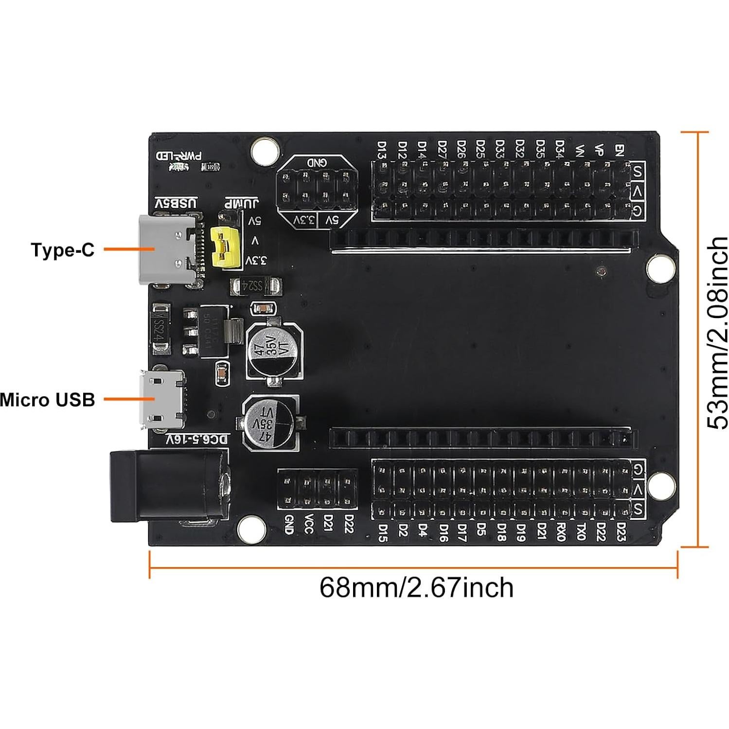 Placa de Expansión GPIO 30 Pines ACEIRMC ESP32-DevKitC-32