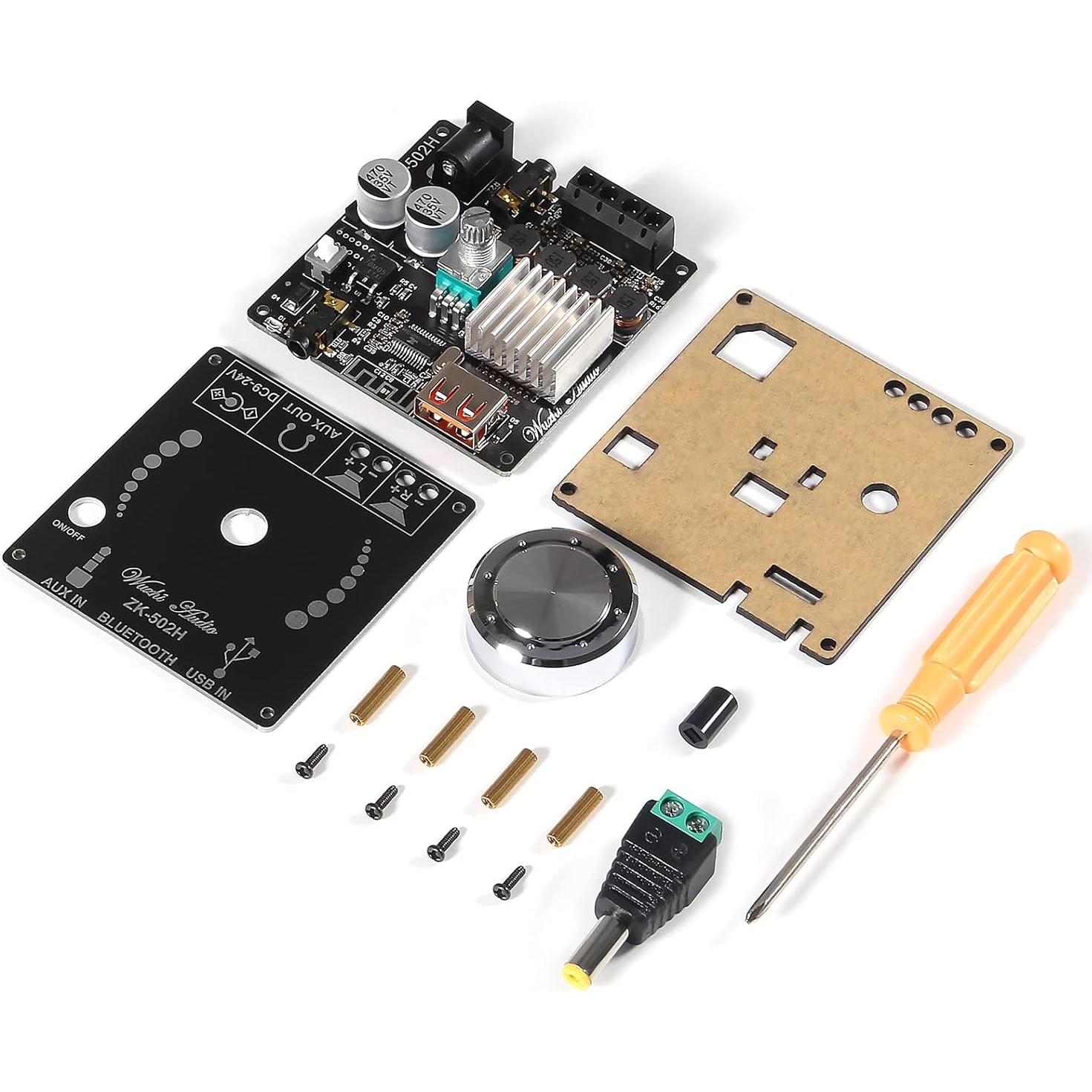 Amplificador Bluetooth Diitao ZK-502H 50W Doble Canal AUX/USB