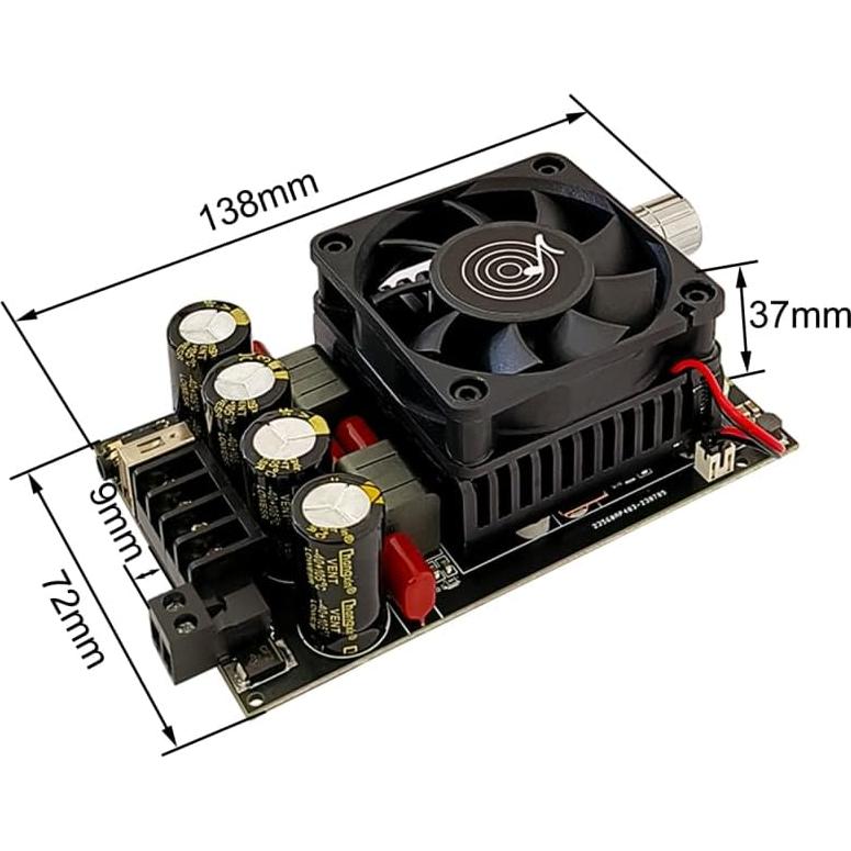 Módulo Amplificador DONGKER ZK-3002B 300W+300W Bluetooth 2.0