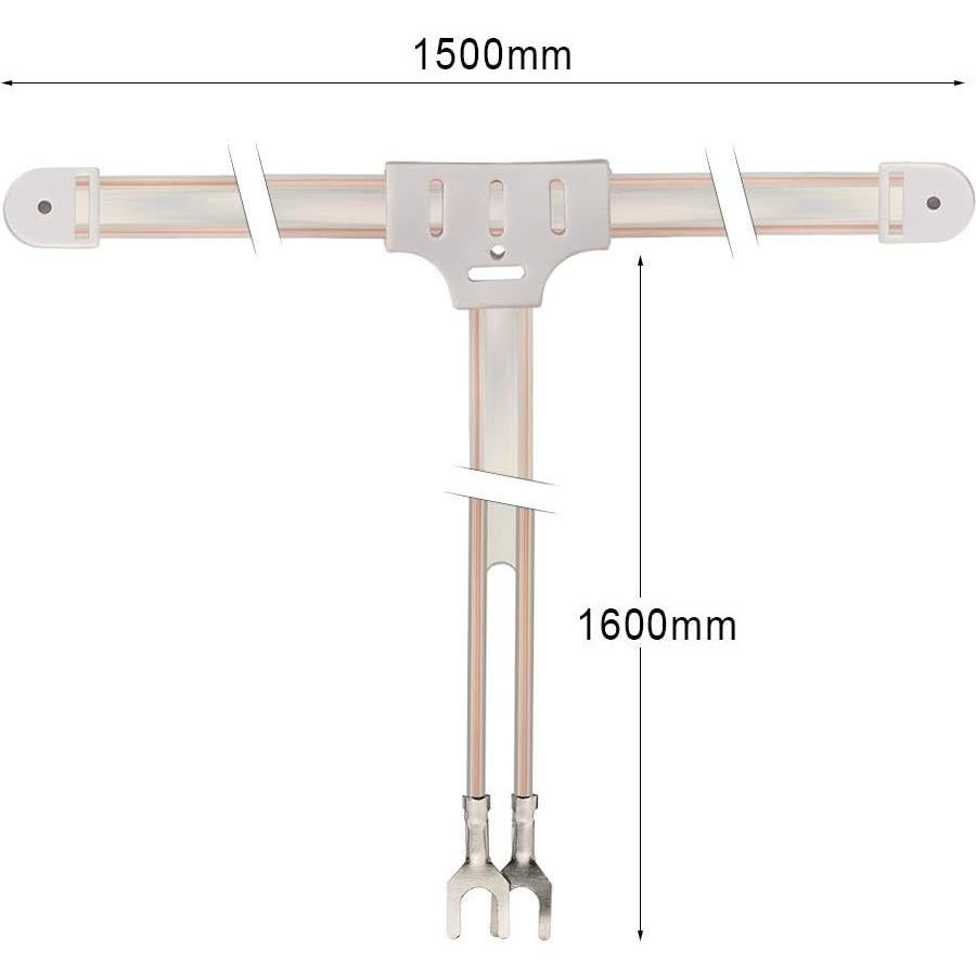 Antena Dipolo FM Bingfu 300 Ohm 1.6m para Radio Estéreo
