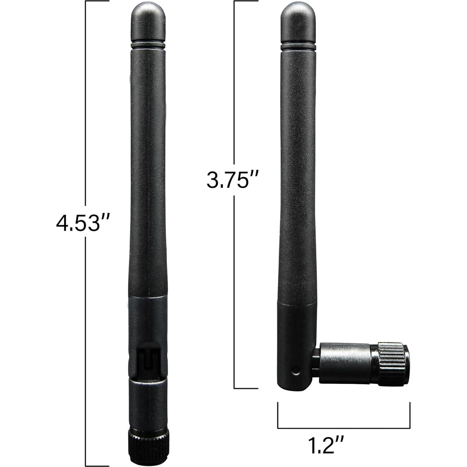 Antena WiFi Doble Banda 3dBi Doimi RP-SMA Macho Paquete de 4