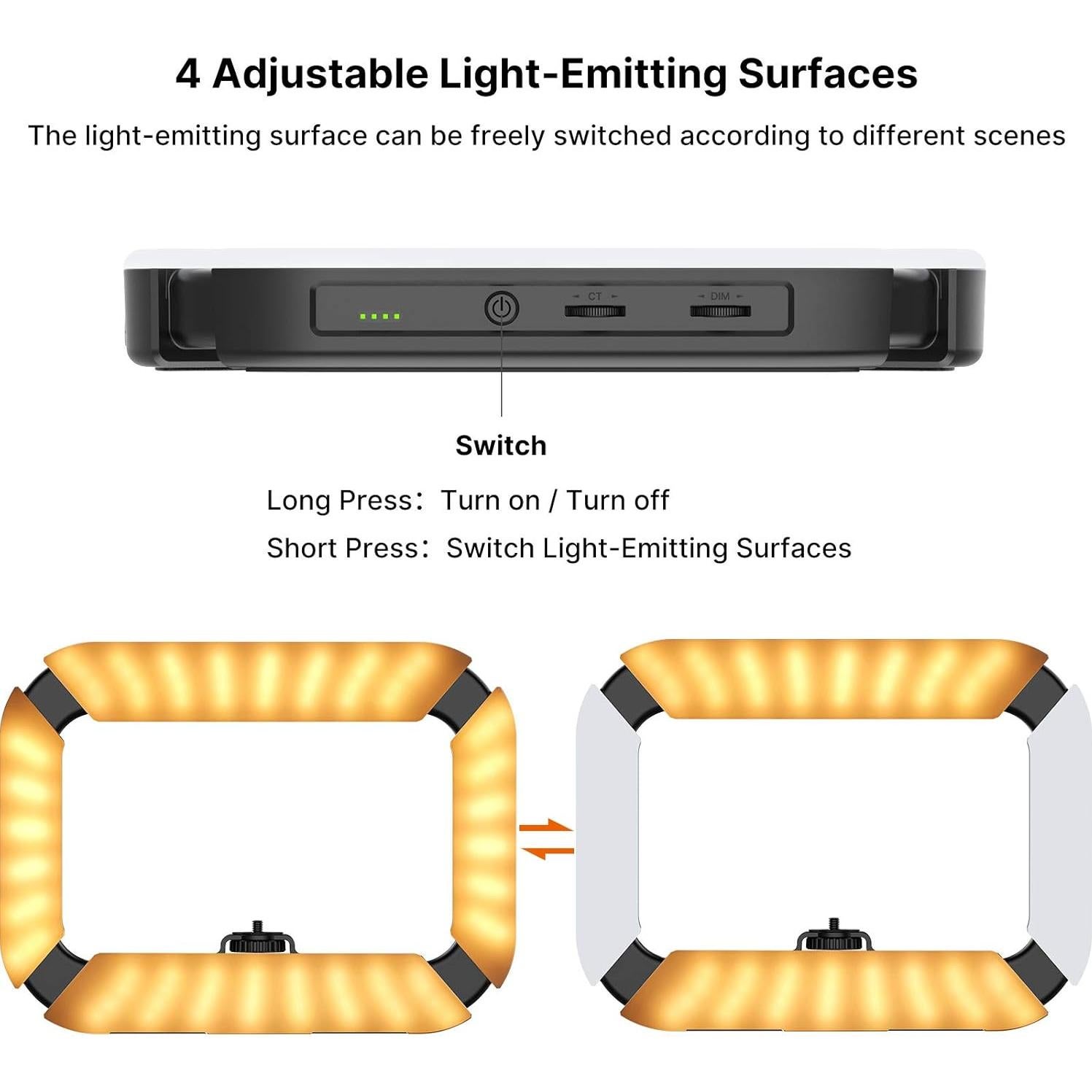 Rig de Video PICTRON U200 con Luz LED Anular y Estabilizador