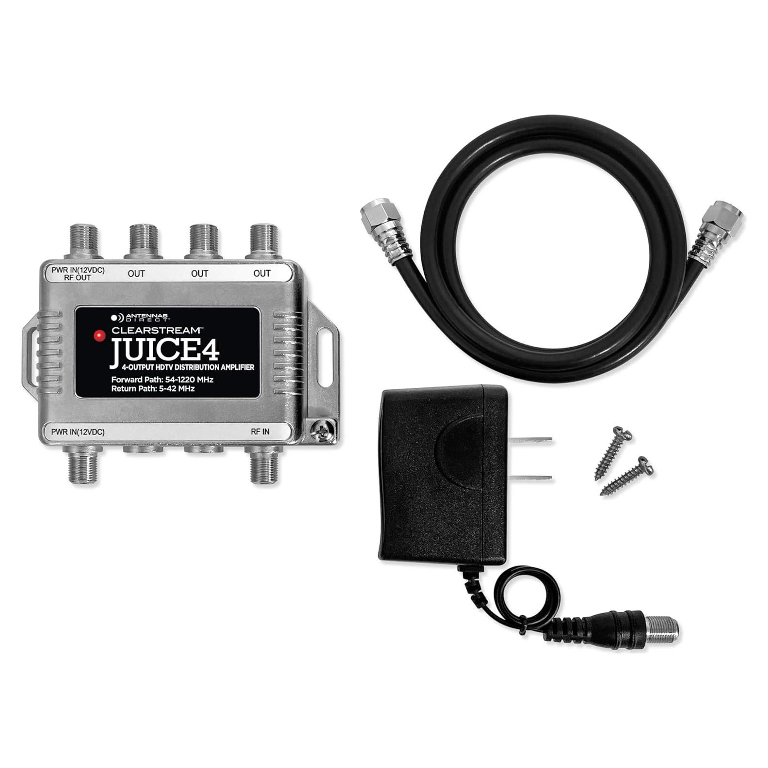 Amplificador de Distribución Antennas Direct JUICE4 4 Salidas 4K 8K