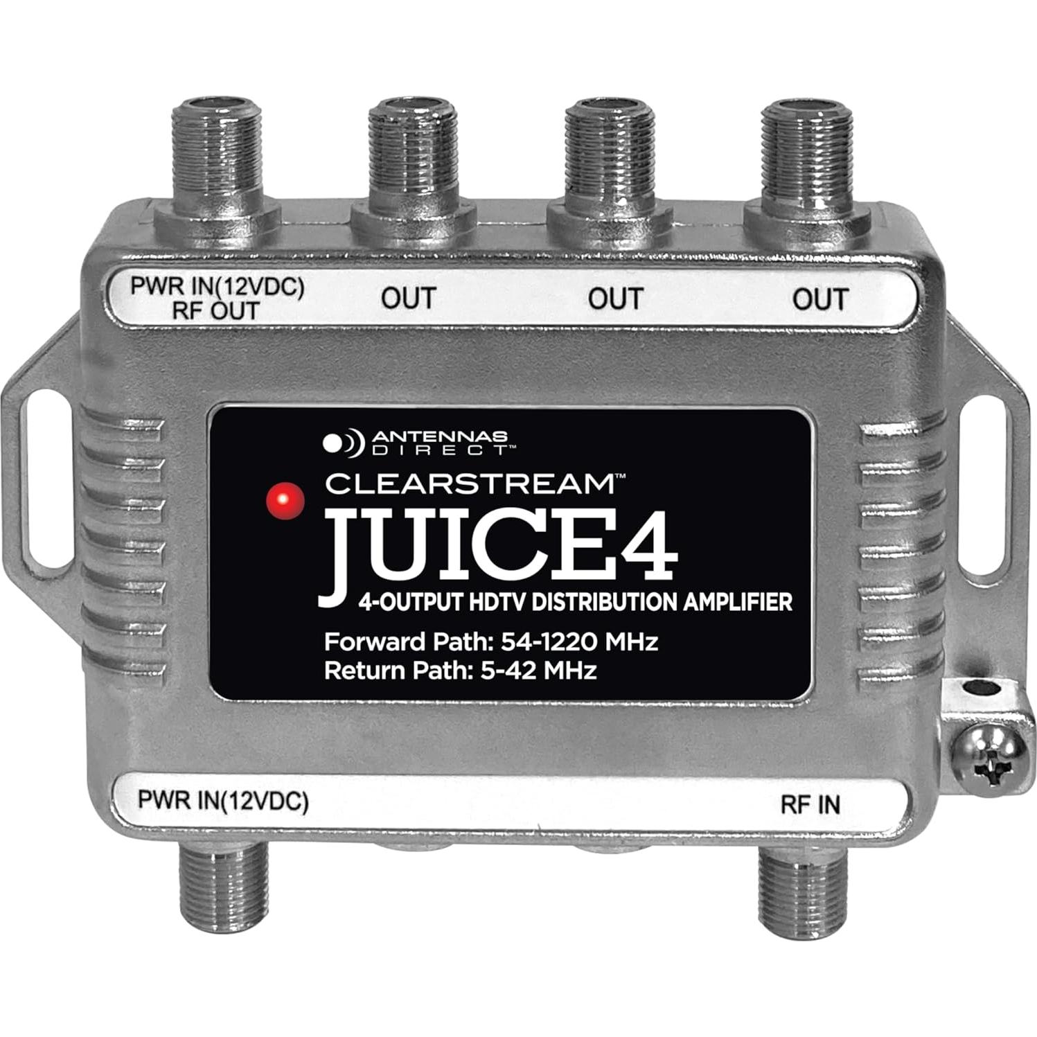 Amplificador de Distribución Antennas Direct JUICE4 4 Salidas 4K 8K