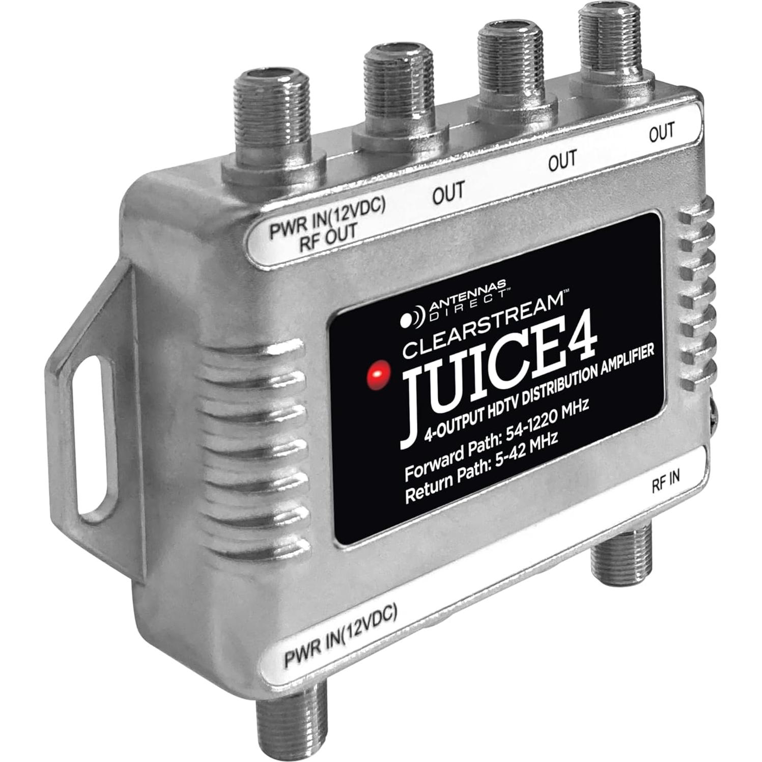 Amplificador de Distribución Antennas Direct JUICE4 4 Salidas 4K 8K