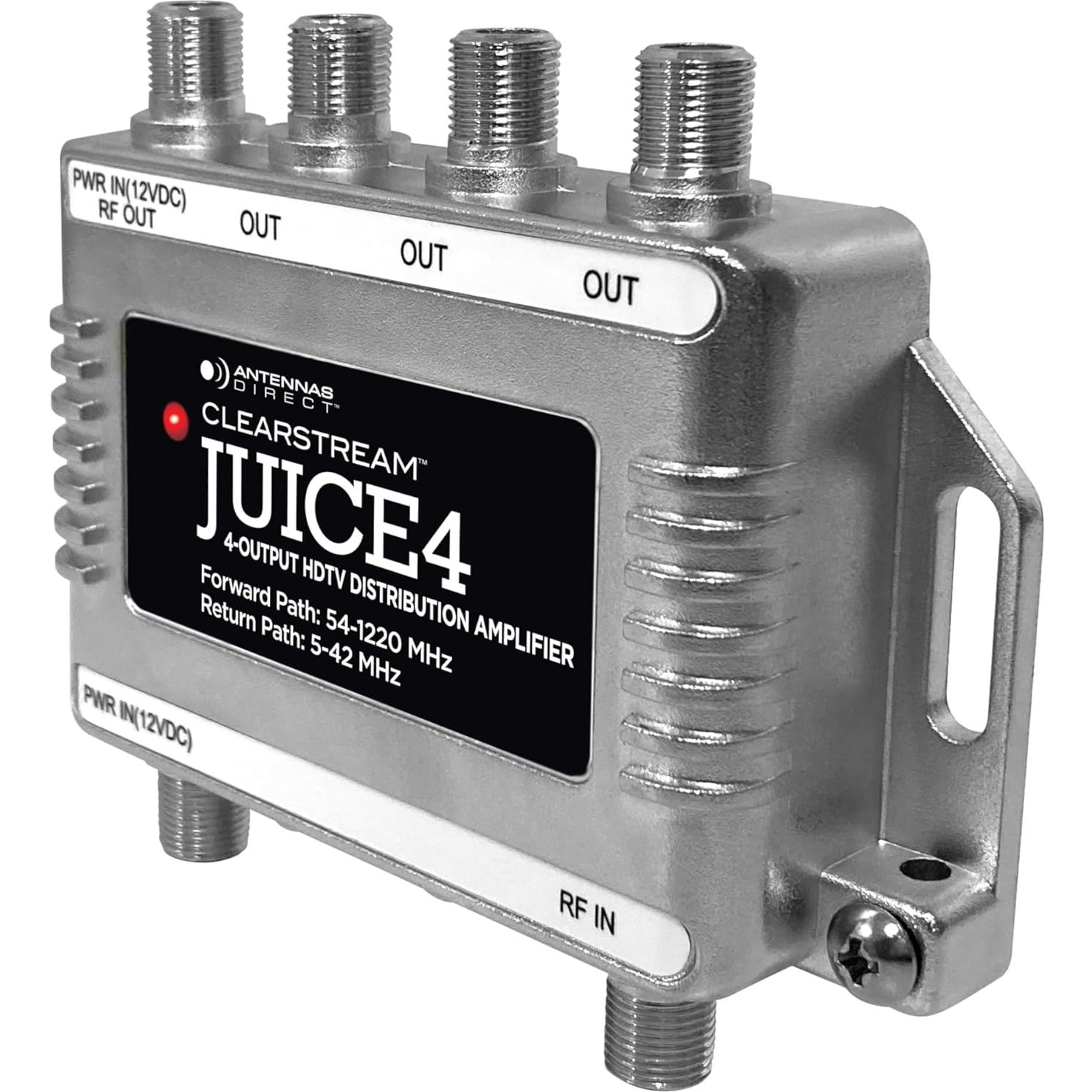 Amplificador de Distribución Antennas Direct JUICE4 4 Salidas 4K 8K