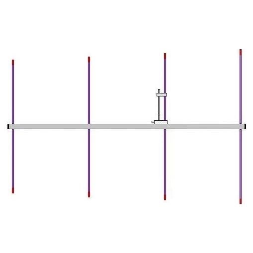 Antena Yagi Sólida 4 Elementos 2 Metros Arrow 146-4S M/B SO2