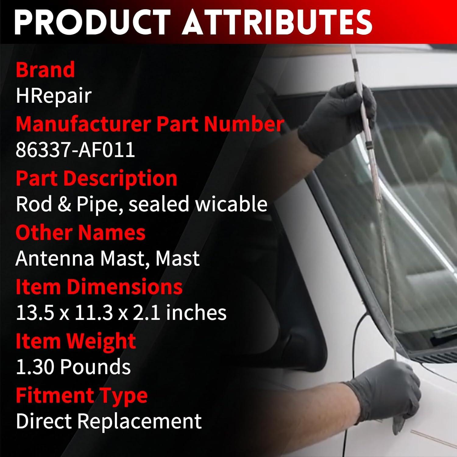 Mástil de Antena HRepair para Toyota Sequoia 2001-2007