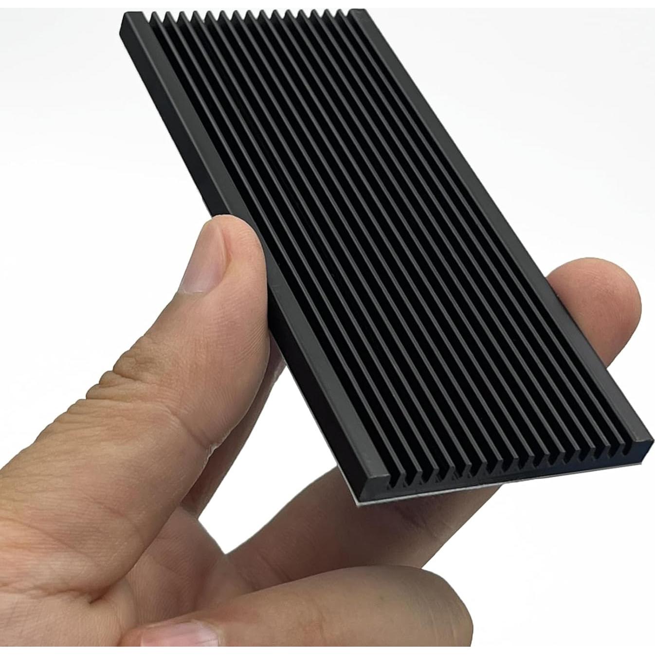 Disipador de Calor de Aluminio Awxlumv 100x45x5mm 2 Pcs