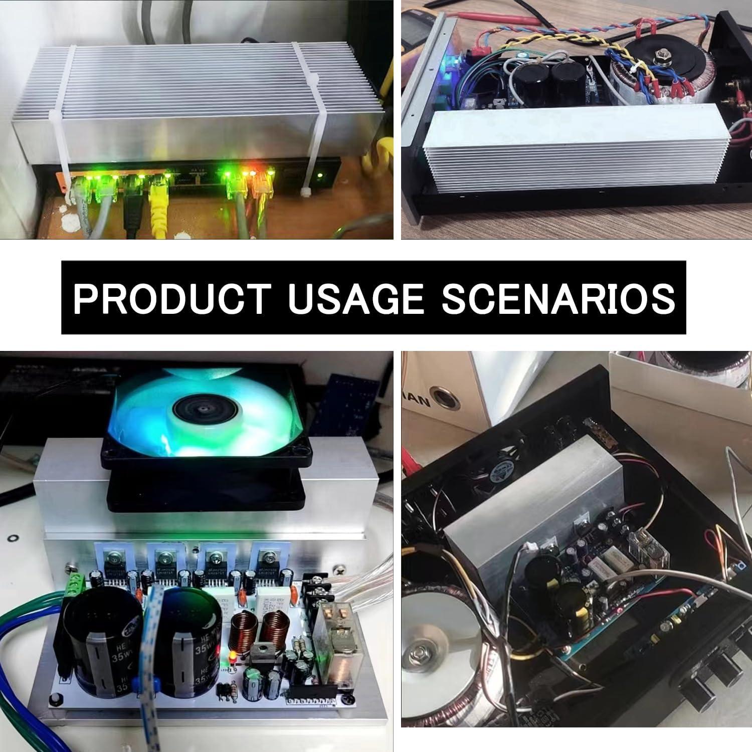Disipador de Calor Grande Awxlumv 150x69x36mm Aluminio 27 Aletas