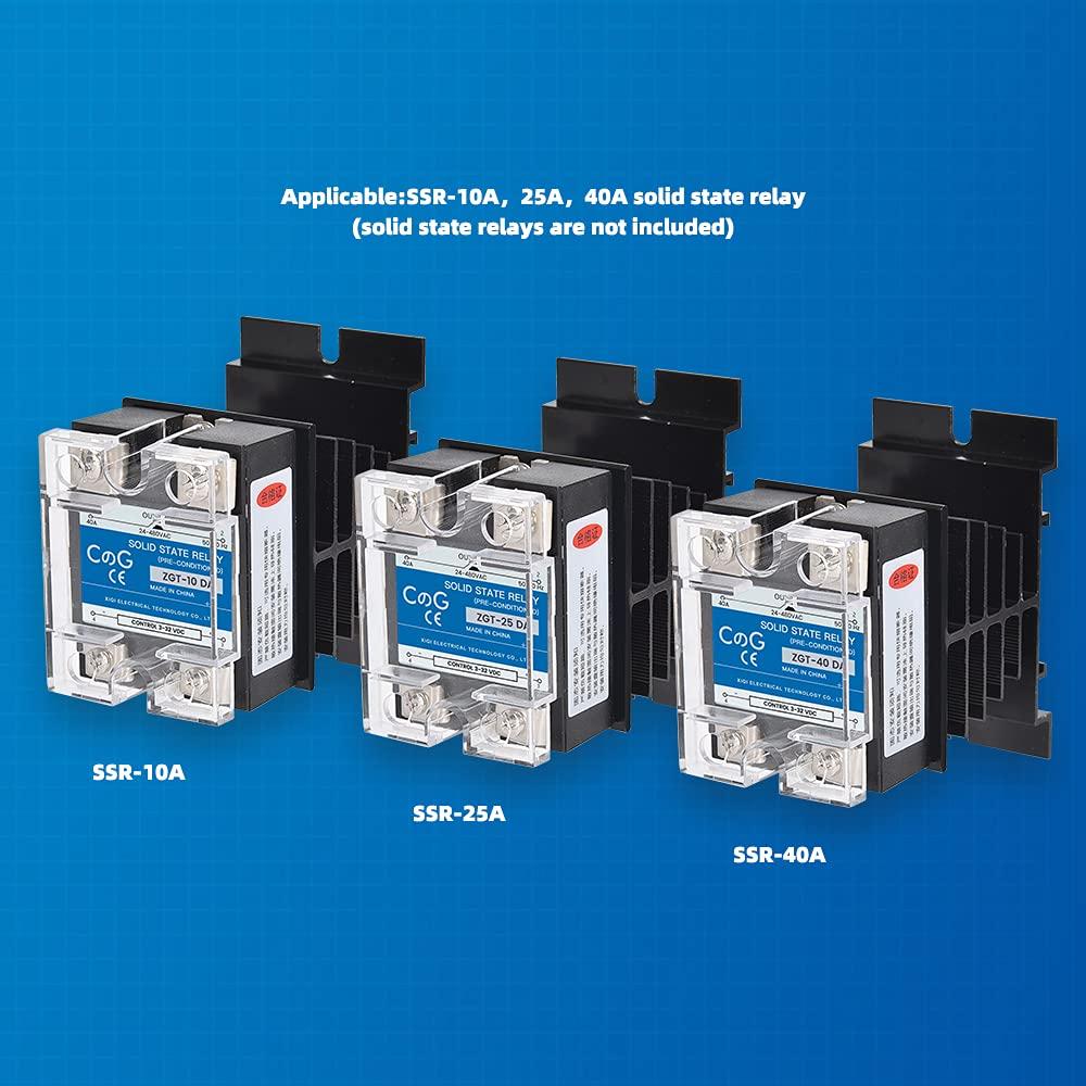Disipador de Calor de Aluminio CGELE 80x50mm para Relé 10A 25A 40A