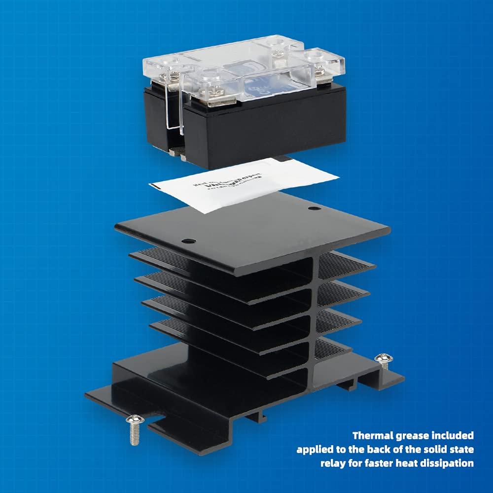Disipador de Calor de Aluminio CGELE 80x50mm para Relé 10A 25A 40A